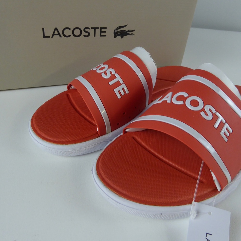 Lacoste L.30 Slide Sandals Caw Synthetic NIB Pink